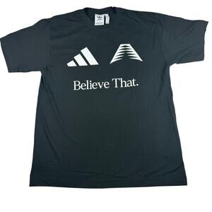 Adidas Originals Believe That Black Graphic Tee M